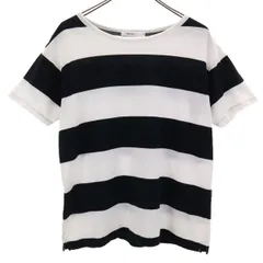 niko and... ニコアンド ボーダー 半袖 Tシャツ M ホワイト系 レディース 古着