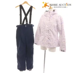 ■ エターナルプログレス スキーウェア 上下セット トップス ボトムス レディース M ネイビー ホワイト パープル