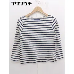 ◇ IENA イエナ tournier jersey ボーダー 長袖 カットソー アイボリー ネイビー レディース  【中古】 【1111040000840】