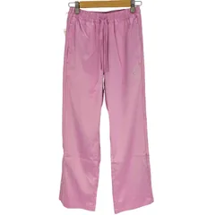 アディダスオリジナルス adidas Originals '2000s Luxe' Satin Wide Leg Trousers サテン ワイド レック トラウザーズ ラインストーン トレフォイルロゴ トラックパンツ ジャージ レディース JPN：M 