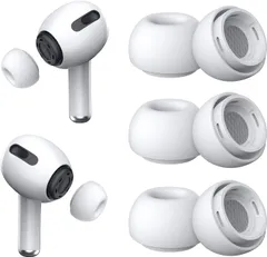 【人気商品】YUWAKAYI イヤーピース AirPods Pro 第1/2世代対応 シリコン イヤーチップ (Mサイズ 3ペア) 柔らかい 滑り止め 携帯用収納ボックス付き