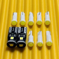 【車検対応】◇ゼファー1100　ZEPHYR1100 メーター用LED球 インジケーターランプセット ホワイト 白 カワサキ kawasaki 爆光 パーツ カー用品 アクセサリー 車検対応