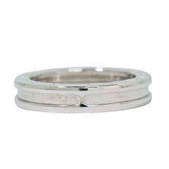 本物 ブルガリ BVLGARI ビーゼロワン B-ZERO1 750 WG リング 指輪 56 16号 ホワイトゴールド アクセサリー ジュエリー 中古 【フォロー割】