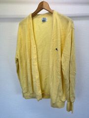 IZODLACOSTE ラコステ ニット カーディガン L イエロー ヴィンテージ メンズ レディース 古着
