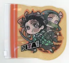 【中古】雑貨 炭治郎/禰豆子(ダイカットタイプ) 「鬼滅の刃 ぴた!でふぉめビニポ」