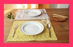 ラスト1枚✭GIEN ドミノテローズ ランチョンマット リネン100% 【公式