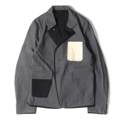 SUNSEA サンシー ジャケット サイズ:2 リバーシブル ストレッチ ウール コットン 1B テーラード ジャケット Reversible SNM-G-jacket  ペーパーポケット グレーブラック 日本製 アウター ブレザー ブルゾン【メンズ】のサムネイル