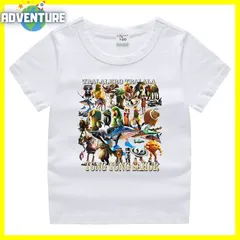 Tung Tung Tung Sahur トゥントゥントゥン サフール Itarian Brainrot イタリアンブレインロット半袖Tシャツ トップス 夏パジャマ 110 120 130 140 150 子供服キッズ服 tstc024 FR