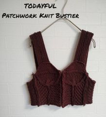 TODAYFUL トゥデイフル Patchwork Knit Bustier パッチワークニット 