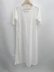 ◇ ⊂ BEAUTY&YOUTH ビューティ&ユース 裏地なし 半袖 ロング ワンピース サイズ 表記なし ホワイト系 レディース E  【1502030046182】