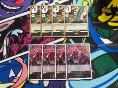 ワンピースカード　炎皇　アンドン　フーズ・フー　R　8枚セット　OP08-094　OP08-091　二つの伝説　黒　ワンピ　スキルレアのサムネイル