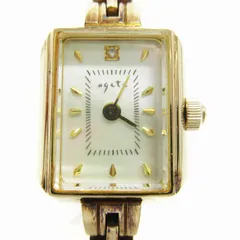 美品【agete】レディースウォッチ✧*。 Watch 】 スクエアなら知的な雰囲気に、 オーバル型など丸みを