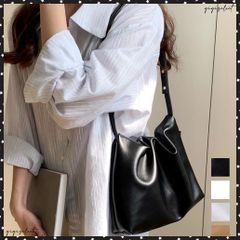 ショルダーバッグ 韓国風 ギャザーバッグ レディース ワンハンドルバッグ フェイクレザー トートバッグ 2way 肩掛けバッグ おしゃれ PUレザー 大人可愛い鞄 オフィスカジュアル 上品合皮カバン通勤 斜めがけ きれいめ