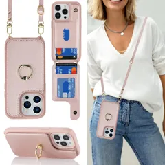 iPhone 14 Pro Max 6.7（2022）ケース 手帳型 ショルダー iPhone 14 Pro Max スマホ 携帯 用 ケースクロスボディ 肩掛け 首かけ 斜めがけ ショルダー ケース 背面ポケット付き iPhone 14 Pro