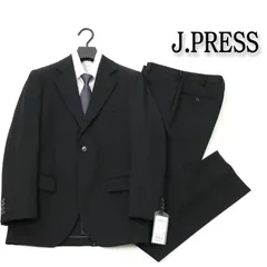 新品◇11万円 ジェイプレス Jプレス 無地 ブラックスーツ メンズ J.PRESS ビジネス ウールスーツ 略礼服 A6 -624