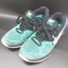 ◇ Θ NIKE ナイキ 698182-005 WMNS FLYKNIT LUNAR 3 サイズ24 グリーン系 レディース E  【1507160025045】