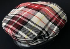新品 ホリングワース カントリー アウトフィッターズ ベレー帽 ハンチング　　HOLLINGWORTH COUNTRY OUTFITTERS スコットランド製 玉6347 ハンティング帽 キャスケット タータンチェック 裏地ペイズリー柄