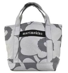 在庫処分 全新品 マリメッコセイディ　marimekko PIENI UNIKKO SEIDI　マリメッコトートバッグ　ライトグレー