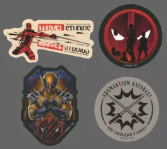 【中古】シール・ステッカー F ダイカットステッカーセット(4枚組) 「Happyくじ MARVEL『デッドプール＆ウルヴァリン』」 H賞