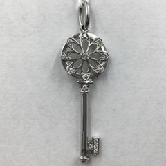 ティファニー TIFFANY＆CO フローラルキー　ダイヤモンド 18KWG