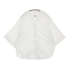 green label relaxing ワッシャードルマンスリーブシャツ 定価8910円 ホワイト レディース グリーンレーベルリラクシング【中古】5-0822S♪