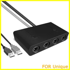 【在庫処分】SooPii gcコントローラー接続タップ ニンテンドースイッチ ゲームキューブ コントローラ 接続タップ TURBO連発機能対応 HOMEボタンアリ 大乱闘スマッシュブラザーズ対応 switch OLED/Switch/WiiU/PC用 swit