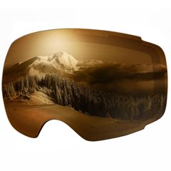 ○[Findway]スキーゴーグル両層磁気 スノーボードゴーグル フレーム