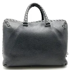 BOTTEGAVENETA ボッテガヴェネタ トートバッグ ビジネスバッグ イントレチャート ブラック レザー メンズ レディース ファッション USED