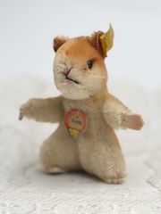 送料無料★シュタイフ★Goldy Hamster 10cm オールID's完品★ハムスターのゴールディ★ビンテージ/アンティーク★Steiff