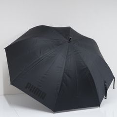 晴雨兼用日傘  PUMA プーマ USED美品 ロゴ UV 遮光 ブラック ジャンプ式 男女兼用 超大判 70cm A2961