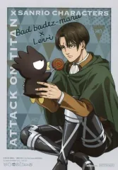 【中古】キャラカード リヴァイ・アッカーマン×バッドばつ丸 オリジナルブロマイド 「進撃の巨人×サンリオキャラクターズ The 2nd Edition」