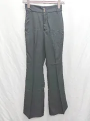 ◇ vis-`a-vis ビサビ シンプル センタープレス フレアパンツ サイズM ブラック レディース P  【1406240004829】