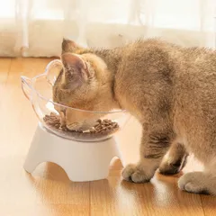 2個セットフードボウル スタンド ペット用 犬 猫 餌入れ 食器台 エサ台 pet10000a010のサムネイル