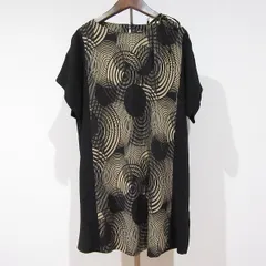 詩仙堂　チュニック　BY HITOSHI 詩仙堂 BY HITOSHI ちりめん織り フラワープリント チュニック