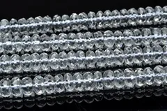 水晶ボタンカット　4x8mm　１連（38cm） パワーストーン 天然石 _R5519-8