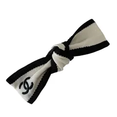 CHANEL シャネル バレッタ AA9921 24P シルクジャカード ファブリック ココマーク リボン ヘアアクセサリー