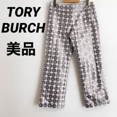 【美品】TORY BURCH　トリーバーチ　テーパードパンツ　総柄　ラメ　派手柄のサムネイル