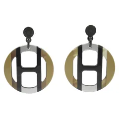 【新品未使用】HERMES　エキップ　ピアス 耳元から華やかに】HERMES《Hエキップ・ノーティック》ピアス