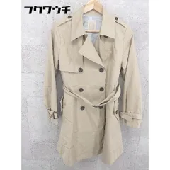■ ◎ Khaju カージュ ベルト付 長袖 トレンチ コート サイズ38 ベージュ レディース  【中古】 【1002801799540】のサムネイル