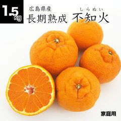 広島県産 オトメさんの長期熟成 不知火 1.5kg 5個入り 秀品 しらぬい サイズミックス デコポン同品種