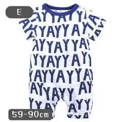 送料無料 Eタイプ 半袖 5分丈 イラスト柄 ロンパース やわらか素材 韓国子供服 おしゃれ 乳幼児 キッズ ベビー服 59cm 60cm 66cm 70cm 73cm 80cm 90cm