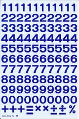 （シャシャン）XIAXIN 防水 PVC製 ナンバー ステッカー セット 耐候 耐水 数字 キャラクター 表札 スーツケース ネームプレート ロッカー 屋内外 兼用 TS-123