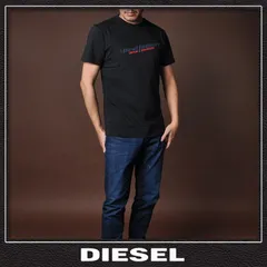 新品未使用 ディーゼル DIESEL クルーネックTシャツ 正規品 メンズ ブランド Lサイズ即決送無料 T-DIEGOR-IND A03741-0PITA ブラック