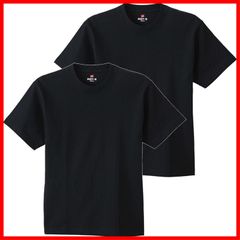 【在庫限定】Tシャツ 半袖 丸首 ビーフィー 2枚組 綿100% 丸胴仕様 タグレス仕様 [Hanes] 2P H5180-2 メンズ