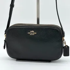 【極美品】COACH カメラバッグ ショルダーバッグ ミニバッグ レザー 黒色