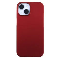 iPhone15 Plus ケース アイフォン15 プラス  耐衝撃 シンプル さらさら ハード ケース 【Color】 ワインレッド