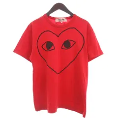 プレイコムデギャルソン PLAY COMME des GARCONS Tシャツ カットソー 半袖 プリント AZ-T125 赤 レッド L ☆AA★
