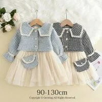 スーツ ワンピース 入学式 女の子 卒園式 子供服 フォーマル スーツ 卒園 ベビー服 100 110 120 130cm 3点セット ジャケット＆ワンピース バッグ付き キッズ スーツ ベビースーツ