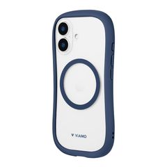 【在庫セール】ネイビー charge」 「ViAMO 高速充電対応・耐傷・耐衝撃ハイブリッドケース 16 LN-IM24VMCNV iPhone ルプラス LEPLUS