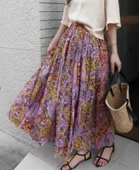 greed international♡フラワージャガードスカート - メルカリ